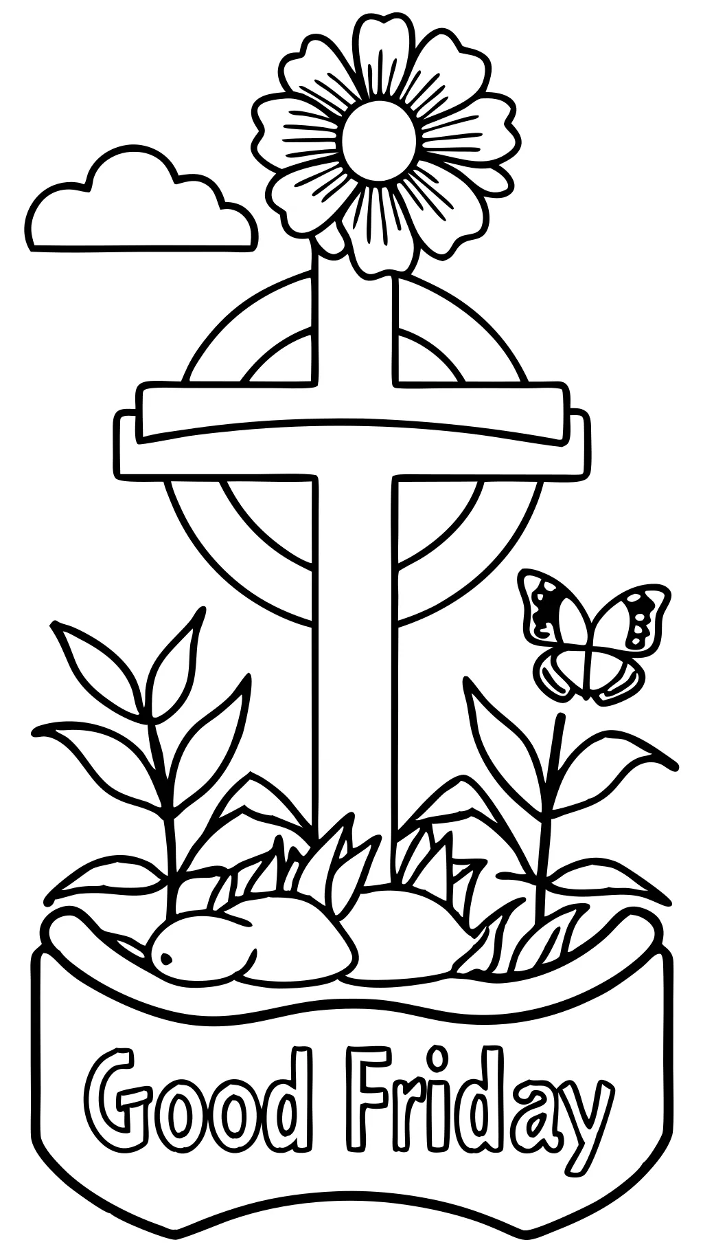 coloring pages good friday